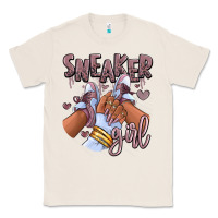 Natural sky j mauve sneaker girl afro woman Classic Tee - RanaPortraitStore