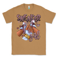 Toasted Coconut sky j mauve sneaker girl afro woman Classic Tee - RanaPortraitStore