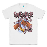 White sky j mauve sneaker girl afro woman Classic Tee - RanaPortraitStore
