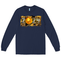Navy 2024 new year Long Sleeve Tee - CowGirlArtShop