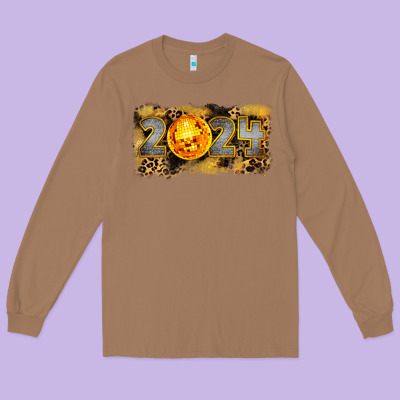 2024 New Year Long Sleeve Tee Designed By Cowgirlartshop