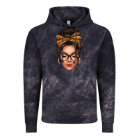 Cloud Black caucasian leopard messy bun Vintage Hoodie - texasbilliewilder