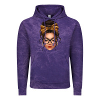 Cloud Purple caucasian leopard messy bun Vintage Hoodie - texasbilliewilder