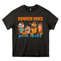 Asphalt pumpkin spice jesus christ Heavy Core Tee - MaliasSmallBusiness