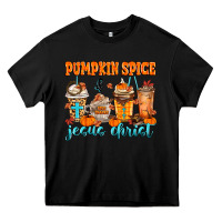Black pumpkin spice jesus christ Heavy Core Tee - MaliasSmallBusiness