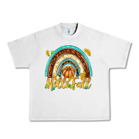Lunar Rock Hello Fall with Rainbow Urban Heavy Tee - texasbilliewilder