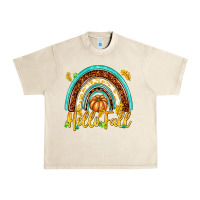 Sandshell Hello Fall with Rainbow Urban Heavy Tee - texasbilliewilder