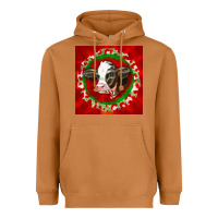 Meerkat christmas holstein calf face Heavyweight Hoodie - LillyAllenDesigns