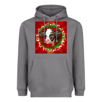Storm christmas holstein calf face Heavyweight Hoodie - LillyAllenDesigns