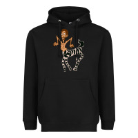 Black zebra in america doodle Heavyweight Hoodie - tuanDangUi