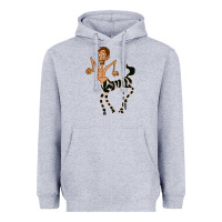 Heather Grey zebra in america doodle Heavyweight Hoodie - tuanDangUi