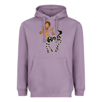 Lavender zebra in america doodle Heavyweight Hoodie - tuanDangUi