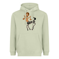 Matcha zebra in america doodle Heavyweight Hoodie - tuanDangUi