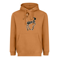 Meerkat zebra in america doodle Heavyweight Hoodie - tuanDangUi