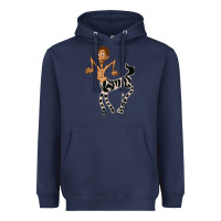 Navy zebra in america doodle Heavyweight Hoodie - tuanDangUi