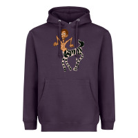 Plum zebra in america doodle Heavyweight Hoodie - tuanDangUi