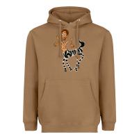 Toasted Coconut zebra in america doodle Heavyweight Hoodie - tuanDangUi