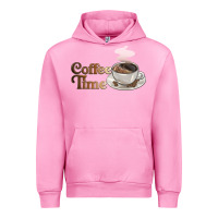 Fuchsia Pink coffee time Urban Hoodie - BarkalooDesign