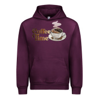 Mauve Wine coffee time Urban Hoodie - BarkalooDesign