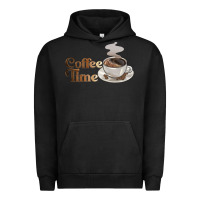 Pigment Black coffee time Urban Hoodie - BarkalooDesign