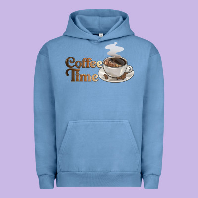 Coffee Time Urban Hoodie Designed By Barkaloodesign