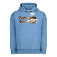 Pigment Pebble Blue coffee time Urban Hoodie - BarkalooDesign