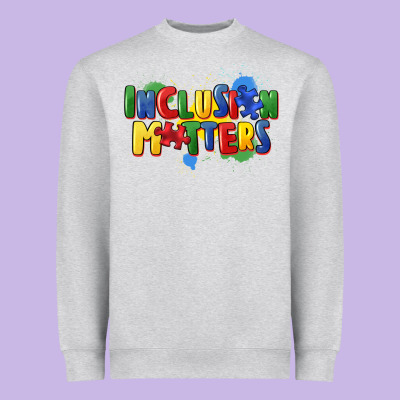 Inclusion Matters Heavyweight Sweatshirt Designed By Fadigitalartstudio