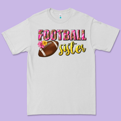 Football Sister Premium Tee Designed By Bundleandbundleshop