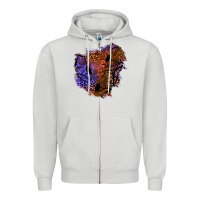 Dove Grey halloween patch  4 Zipper Hoodie - BundleAndBundleShop