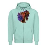 Seafoam halloween patch  4 Zipper Hoodie - BundleAndBundleShop