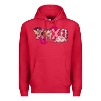 Cardinal Valentine's Day Pig Xoxo Premium Hoodie - FaDigitalArtStudio