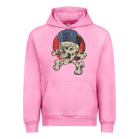 Fuchsia Pink skate rags skull & crossbones Urban Hoodie - tuanDangUi