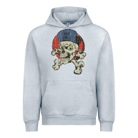 Heather Grey skate rags skull & crossbones Urban Hoodie - tuanDangUi