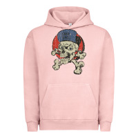 Pigment Salmon skate rags skull & crossbones Urban Hoodie - tuanDangUi