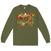 Army Green cinco de mayo special education Long Sleeve Tee - CowGirlArtShop