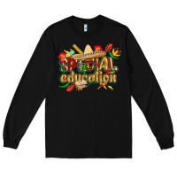Black cinco de mayo special education Long Sleeve Tee - CowGirlArtShop