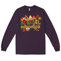 Plum cinco de mayo special education Long Sleeve Tee - CowGirlArtShop