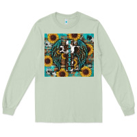 Matcha western blessed sunflower's Long Sleeve Tee - RanaPortraitStore