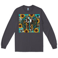 Smoke western blessed sunflower's Long Sleeve Tee - RanaPortraitStore