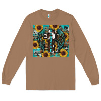 Toasted Coconut western blessed sunflower's Long Sleeve Tee - RanaPortraitStore
