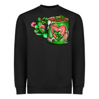 Black Cactus Coffee cup Heavyweight Sweatshirt - FaDigitalArtStudio