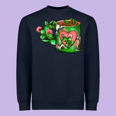 Cactus Coffee Cup Heavyweight Sweatshirt Designed By Fadigitalartstudio