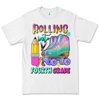 White rolling into fourth grade Premium Tee - BundleAndBundleShop