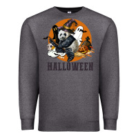 Charcoal Heather hallowen panda Premium Sweatshirt - LillyAllenDesigns