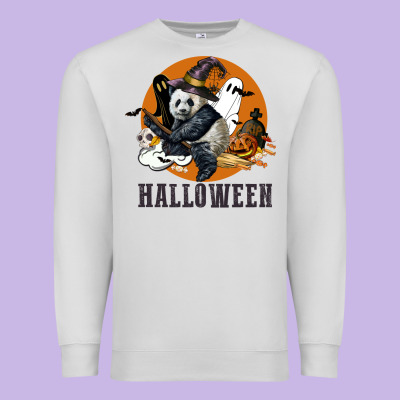 Hallowen Panda Premium Sweatshirt Designed By Lillyallendesigns