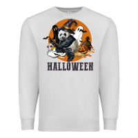 Dove Grey hallowen panda Premium Sweatshirt - LillyAllenDesigns