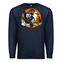 Navy hallowen panda Premium Sweatshirt - LillyAllenDesigns