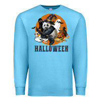 Ocean Blue hallowen panda Premium Sweatshirt - LillyAllenDesigns