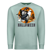 Seafoam hallowen panda Premium Sweatshirt - LillyAllenDesigns