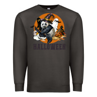 Smoke hallowen panda Premium Sweatshirt - LillyAllenDesigns